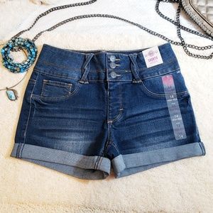 NWT! Girls High Rise shorts 12
